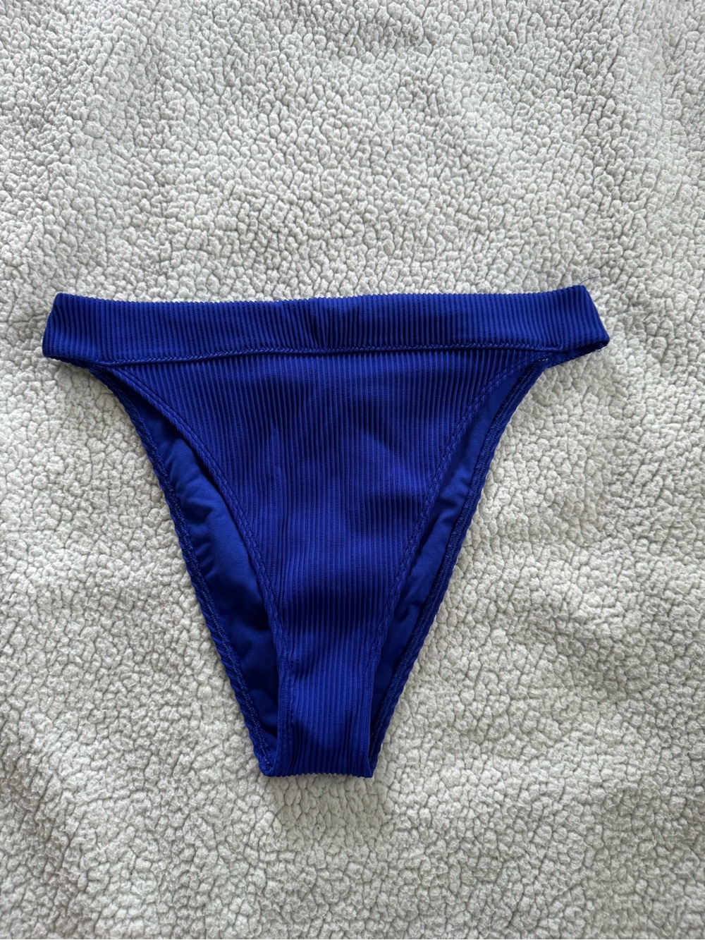 Hollister Ribbed Cobalt Blue Bikini Bottom